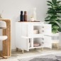 vidaXL Aparador de madera contrachapada blanco brillante 60x35x70 cm vidaXL Aparador de madera contrachapada blanco brillante 60x35x70 cm