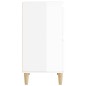 vidaXL Aparador de madera contrachapada blanco brillante 60x35x70 cm vidaXL Aparador de madera contrachapada blanco brillante 60x35x70 cm
