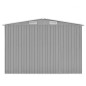 vidaXL Caseta de jardín metal gris 257x298x178 cm