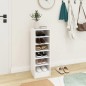 vidaXL Mueble zapatero de madera contrachapada blanco 31,5x35x90 cm vidaXL Mueble zapatero de madera contrachapada blanco 31,5x35x90 cm
