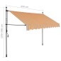 vidaXL Toldo manual retráctil con LED amarillo y azul 250 cm vidaXL Toldo manual retráctil con LED amarillo y azul 250 cm