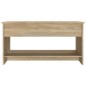 vidaXL Mesa de centro madera contrachapada roble Sonoma 102x50x52,5 cm vidaXL Mesa de centro madera contrachapada roble Sonoma 102x50x52,5 cm