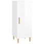 vidaXL Aparador de madera contrachapada blanco brillante 34,5x34x90 cm vidaXL Aparador de madera contrachapada blanco brillante 34,5x34x90 cm