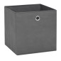 vidaXL Cajas de almacenaje 10 uds tela no tejida gris 28x28x28 cm vidaXL Cajas de almacenaje 10 uds tela no tejida gris 28x28x28 cm