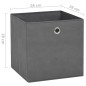 vidaXL Cajas de almacenaje 10 uds tela no tejida gris 28x28x28 cm vidaXL Cajas de almacenaje 10 uds tela no tejida gris 28x28x28 cm