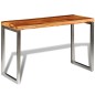 vidaXL Mesa de salón o escritorio madera sheesham con patas de acero vidaXL Mesa de salón o escritorio madera sheesham con patas de acero