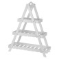 ProGarden Estantería triangular 3 niveles MDF blanco ProGarden Estantería triangular 3 niveles MDF blanco