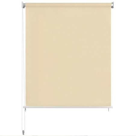 vidaXL Persiana enrollable de exterior 120x230 cm color crema