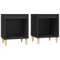 vidaXL Mesitas de noche 2 unidades negro 40x35x50 cm vidaXL Mesitas de noche 2 unidades negro 40x35x50 cm