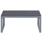 vidaXL Mesa de centro de aluminio 90x50x40 cm
