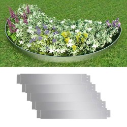vidaXL Set 5 paneles divisorios flexibles acero galvanizado 100x14 cm