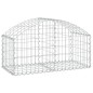 vidaXL Cesta de gaviones forma arco hierro galvanizado 100x50x40/60 cm vidaXL Cesta de gaviones forma arco hierro galvanizado 100x50x40/60 cm
