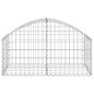 vidaXL Cesta de gaviones forma arco hierro galvanizado 100x50x40/60 cm vidaXL Cesta de gaviones forma arco hierro galvanizado 100x50x40/60 cm