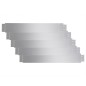 vidaXL Set 5 paneles divisorios flexibles acero galvanizado 100x14 cm