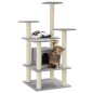 vidaXL Rascador para gatos con postes de sisal gris claro 110 cm vidaXL Rascador para gatos con postes de sisal gris claro 110 cm