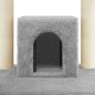 vidaXL Rascador para gatos con postes de sisal gris claro 110 cm vidaXL Rascador para gatos con postes de sisal gris claro 110 cm