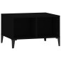 vidaXL Mesa de centro madera contrachapada negro 60x50x36,5 cm vidaXL Mesa de centro madera contrachapada negro 60x50x36,5 cm
