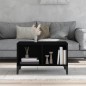 vidaXL Mesa de centro madera contrachapada negro 60x50x36,5 cm vidaXL Mesa de centro madera contrachapada negro 60x50x36,5 cm
