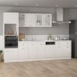 vidaXL Armario inferior madera ingeniería blanco brillo 80x46x81,5cm vidaXL Armario inferior madera ingeniería blanco brillo 80x46x81,5cm