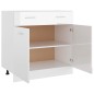 vidaXL Armario inferior madera ingeniería blanco brillo 80x46x81,5cm vidaXL Armario inferior madera ingeniería blanco brillo 80x46x81,5cm