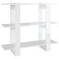 vidaXL Estantería/divisor de espacios blanco brillante 100x30x87 cm vidaXL Estantería/divisor de espacios blanco brillante 100x30x87 cm
