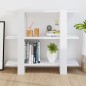 vidaXL Estantería/divisor de espacios blanco brillante 100x30x87 cm vidaXL Estantería/divisor de espacios blanco brillante 100x30x87 cm