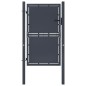 vidaXL Puerta de valla de jardín acero gris antracita 100x125 cm vidaXL Puerta de valla de jardín acero gris antracita 100x125 cm