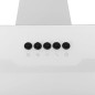 vidaXL Campana extractora pared acero y vidrio templado blanco 60 cm vidaXL Campana extractora pared acero y vidrio templado blanco 60 cm