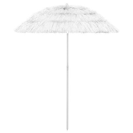vidaXL Sombrilla de playa Hawaii blanca 180 cm