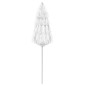 vidaXL Sombrilla de playa Hawaii blanca 180 cm