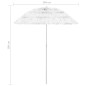 vidaXL Sombrilla de playa Hawaii blanca 180 cm