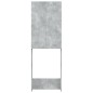 vidaXL Armario de lavadora gris hormigón 64x25,5x190 cm