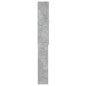 vidaXL Armario de lavadora gris hormigón 64x25,5x190 cm