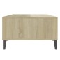vidaXL Mesa de centro madera contrachapada blanco roble 103,5x60x35cm vidaXL Mesa de centro madera contrachapada blanco roble 103,5x60x35cm