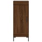 vidaXL Aparador alto madera contrachapada roble marrón 34,5x34x180 cm vidaXL Aparador alto madera contrachapada roble marrón 34,5x34x180 cm