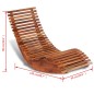 vidaXL Tumbona mecedora de madera de acacia vidaXL Tumbona mecedora de madera de acacia