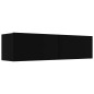 vidaXL Mueble pared TV madera contrachapada negro 120x30x30 cm vidaXL Mueble pared TV madera contrachapada negro 120x30x30 cm