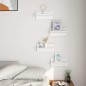 vidaXL Estantes de pared 4 unidades blanco brillo 40x11,5x18 cm vidaXL Estantes de pared 4 unidades blanco brillo 40x11,5x18 cm