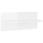 vidaXL Estantes de pared 4 unidades blanco brillo 40x11,5x18 cm vidaXL Estantes de pared 4 unidades blanco brillo 40x11,5x18 cm