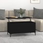 vidaXL Mesa de centro madera contrachapada negro 90x44,5x45 cm vidaXL Mesa de centro madera contrachapada negro 90x44,5x45 cm