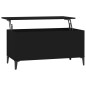 vidaXL Mesa de centro madera contrachapada negro 90x44,5x45 cm vidaXL Mesa de centro madera contrachapada negro 90x44,5x45 cm