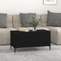 vidaXL Mesa de centro madera contrachapada negro 90x44,5x45 cm vidaXL Mesa de centro madera contrachapada negro 90x44,5x45 cm