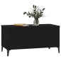 vidaXL Mesa de centro madera contrachapada negro 90x44,5x45 cm vidaXL Mesa de centro madera contrachapada negro 90x44,5x45 cm