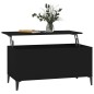 vidaXL Mesa de centro madera contrachapada negro 90x44,5x45 cm vidaXL Mesa de centro madera contrachapada negro 90x44,5x45 cm