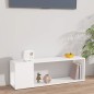vidaXL Mueble para TV madera contrachapada blanco 100x24x32 cm vidaXL Mueble para TV madera contrachapada blanco 100x24x32 cm