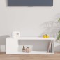 vidaXL Mueble para TV madera contrachapada blanco 100x24x32 cm vidaXL Mueble para TV madera contrachapada blanco 100x24x32 cm