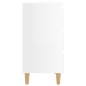 vidaXL Mesita de noche patas madera 2 uds blanco brillo 40x35x69 cm vidaXL Mesita de noche patas madera 2 uds blanco brillo 40x35x69 cm