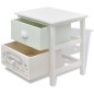 vidaXL Mesitas de noche de estilo francés de madera 2 unidades 