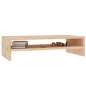 vidaXL Soporte de monitor madera maciza de pino 50x24x13 cm