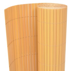 vidaXL Valla de jardín de doble cara amarilla 90x300 cm